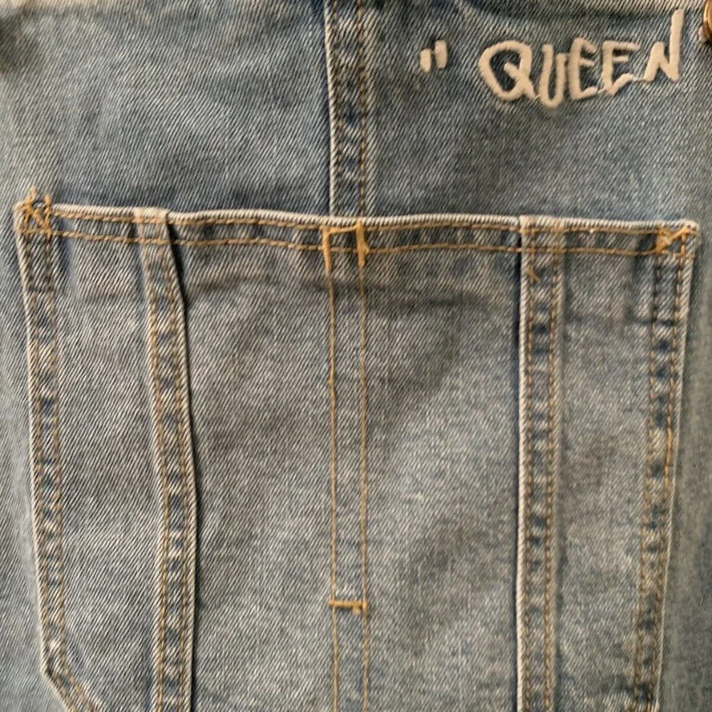 Take Pride Denim Overalls Shortalls Rainbow Straps